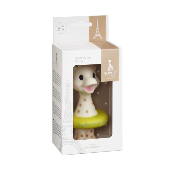 Sophie La Girafe Bath Toy With Green Float For Infants 6M+ Soft & Safe Baby Bath - Picture 1 of 6